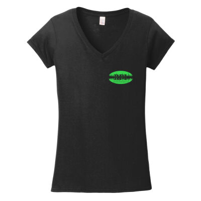 Racine Paranormal Investigators - Softstyle ® Ladies Fit V Neck T Shirt Thumbnail