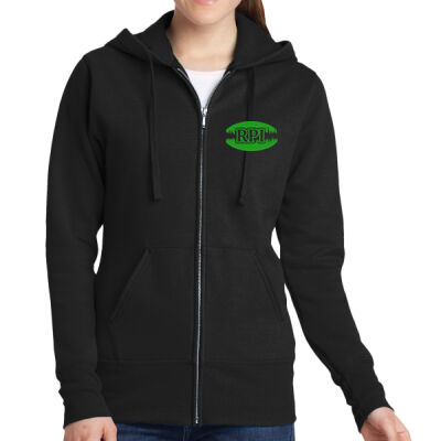 Racine Paranormal Investigators - Ladies Core Fleece Full Zip Hooded Sweatshirt Thumbnail