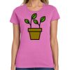 Ladies Heavy Cotton 100% Cotton T Shirt Thumbnail