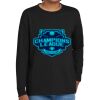 Youth Heavy Cotton 100% Cotton Long Sleeve T Shirt Thumbnail